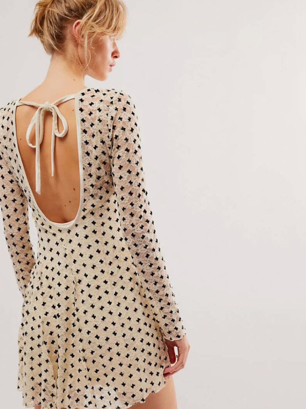 Free People low back lace dress